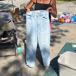 Abercrombie & Fitch Women's the 90s straight ultra high rise curve love 26/2r